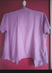 Lavendar Crop Shirt