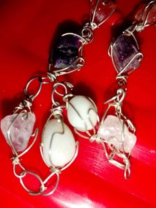 Gemstone Silver Necklace