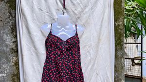 18139. Floral Print Slip SunDress