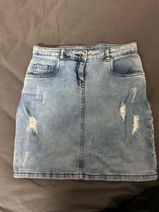 Denim Mini Skirt