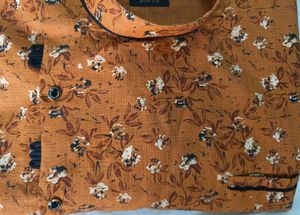 Orange Short Kurta type  Shirt
