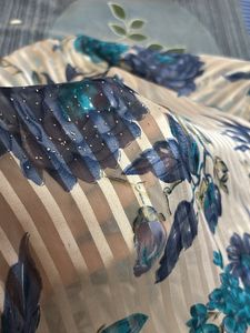 Floral Striped Saree
