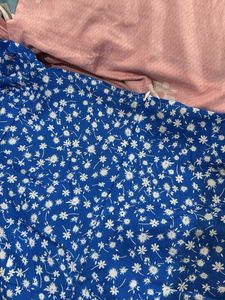 Blue Floral Mini Dress