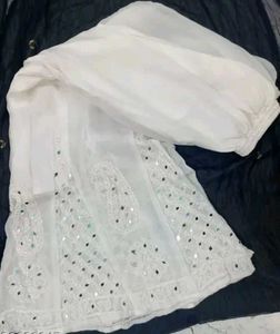 White Lucknowi Palazzos