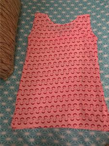 Order Now💖 - Cute Pink Printed Sleeveless Top