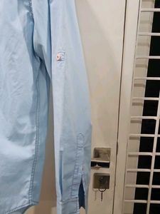 Mufti Blue Casual Shirt