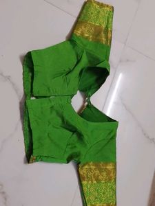 Green Saree Blouse