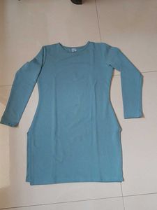 Cute Blue Long Sleeve Top