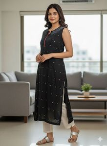Elegant Black Kurta
