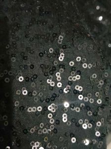 Sequin Black Long Top