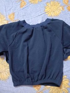 Elegant Navy Blue Top