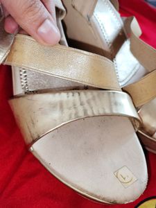 Gold High Heels