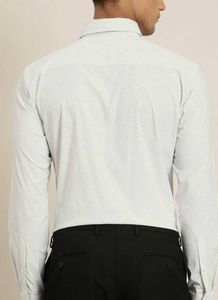 Stylish White Patterned Shirt