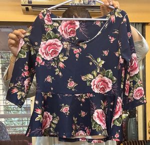 Floral Peplum Top
