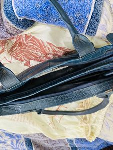 Hidesign Handbag Navy Blue