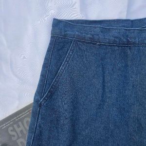 Denim Skorts