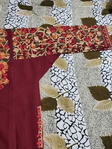 Pashmina Kurti Full Hand N Neck Embroidered