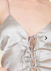 Silver Cami Top