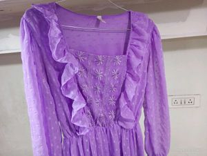 Purple Flare Dress