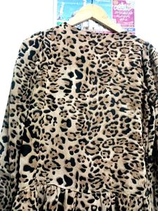 Leopard Print Mini Dress