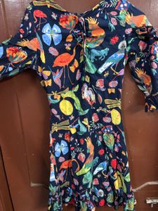 Colorful Print Mini Dress