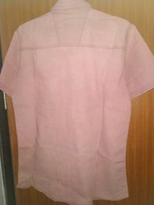 Casual Pink/phaint brown Shirt