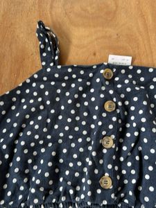 Cotton Polka Dot Croptop