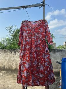 orange kurta set