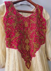 Elegant Stone Work Anarkali Dress