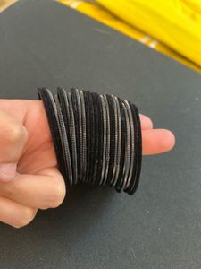Black Hair Bangles Set - 2’8 Size
