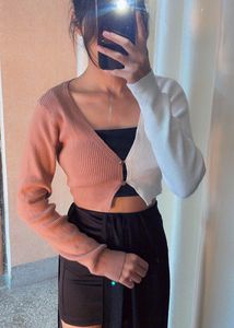 Colorocked Cardigan