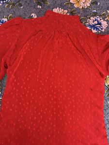 Red Vintage Style Top