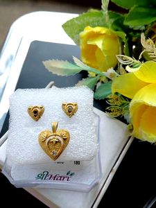 Sri Hari Heart Jewelry Set