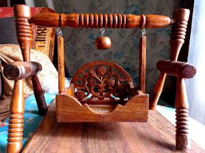 Wooden Krishna/ Laddu Gopal Jhula/Swing/Palna