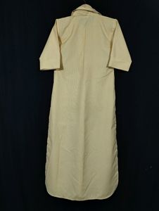 Libas Light Yellow Collar Neck Kurti (Women)