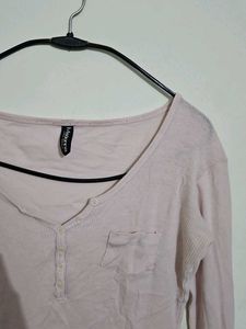 Pink Long Sleeve Top