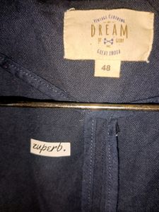 Single Button Navy Blue Blazer
