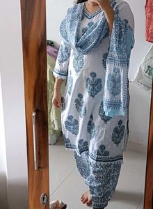 Printed Kurta Set Afghani salvar