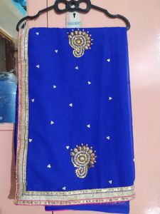 Elegant Blue Saree 💙