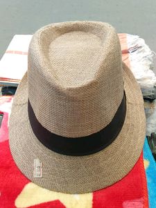 Tan Fedora with Black Band