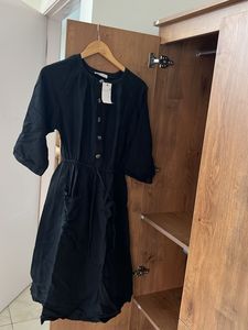 Black Button-Down Dress