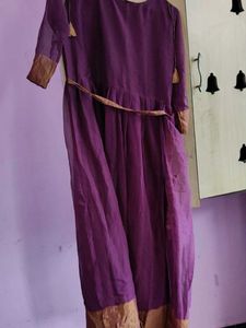 Purple Ethnic Kurta Set