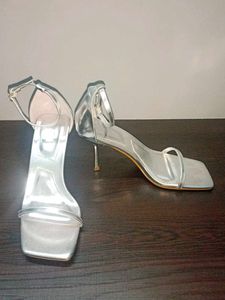 Zara Silver Heels