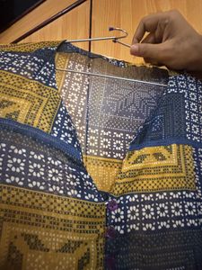 Boho See Through Print Dress