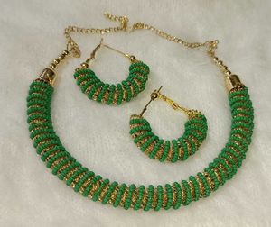 Green &amp; Gold Jewelry Set