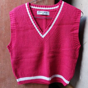 Pink Sweater Vest