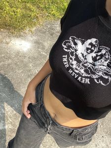 Black Korean Crop Top