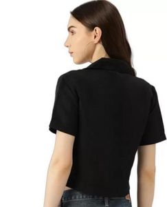 Stylish Black Crop Top