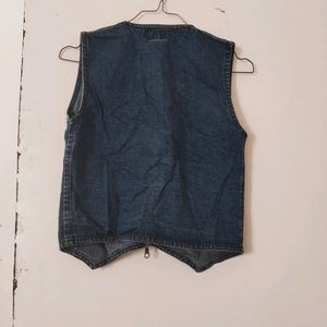 Cotton Denim Jacket Blue