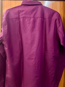 Fibermill Men’s Shirt | Size L | Maroon Purple Hue